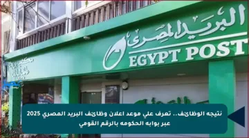 نتيجة الوظائف.. تعرف على موعد إعلان وظائف البريد المصري 2025 عبر بوابة الحكومة بالرقم القومي